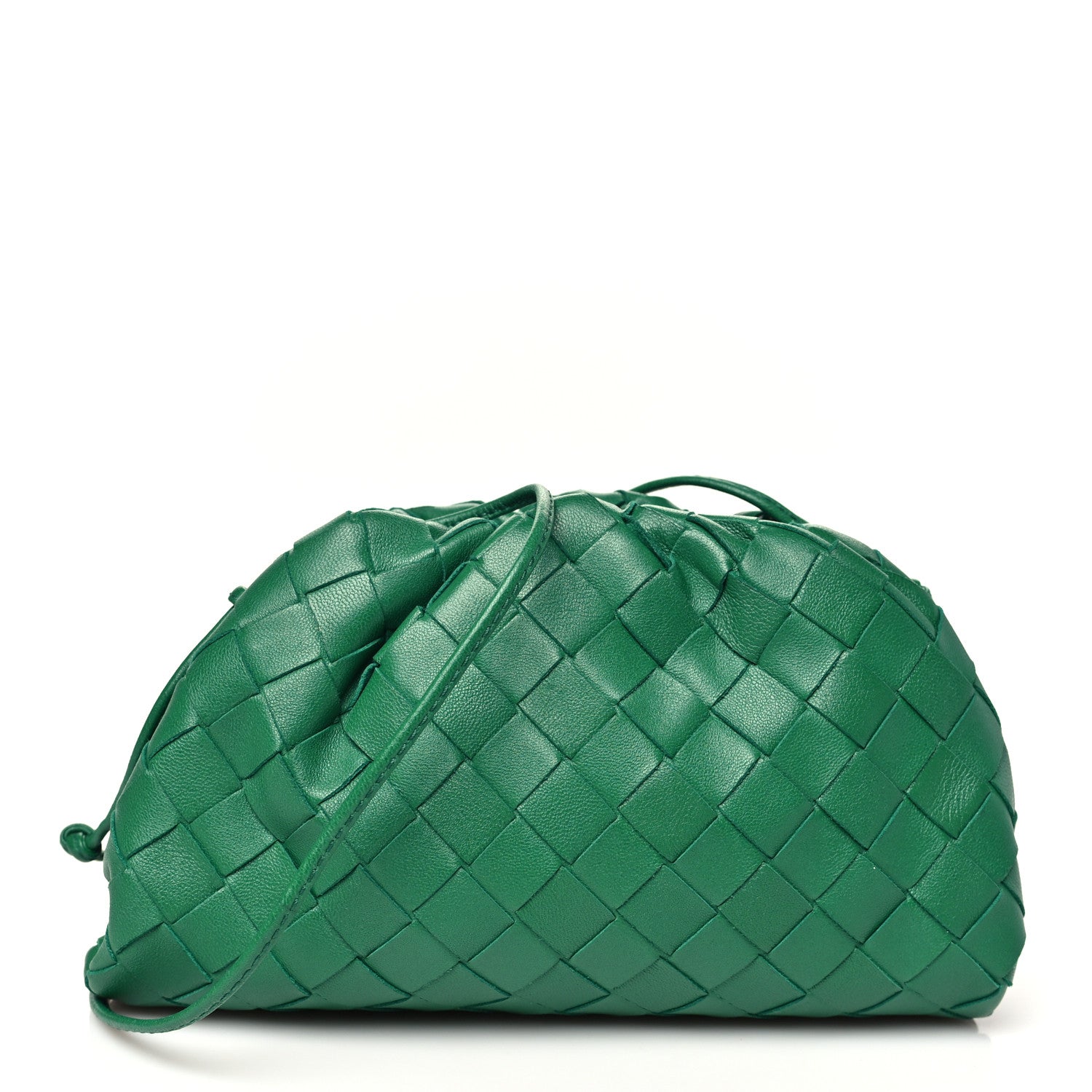 Bottega Veneta Nappa Intrecciato The Mini Pouch Racing Green 1 of 9