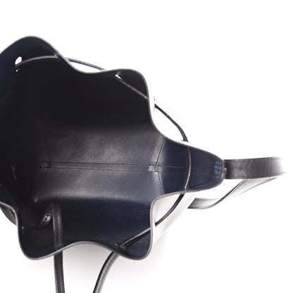 Mansur Gavriel Vegetable Tanned Calfskin Mini Bucket Bag Black Blu 4 of 16