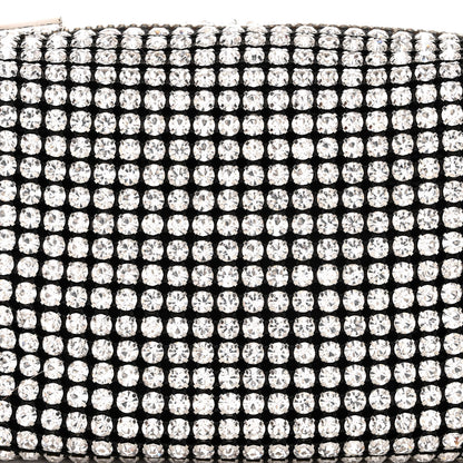 Alexander Wang Mesh Crystal Rhinestone Mini Heiress Pouch Black Silver 8 of 11