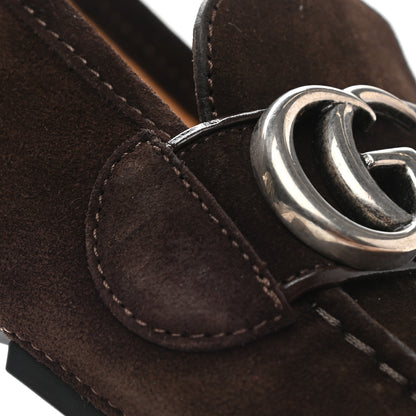 Gucci Suede Mens Driver Queen Loafers 6.5 Cocoa 11 of 12