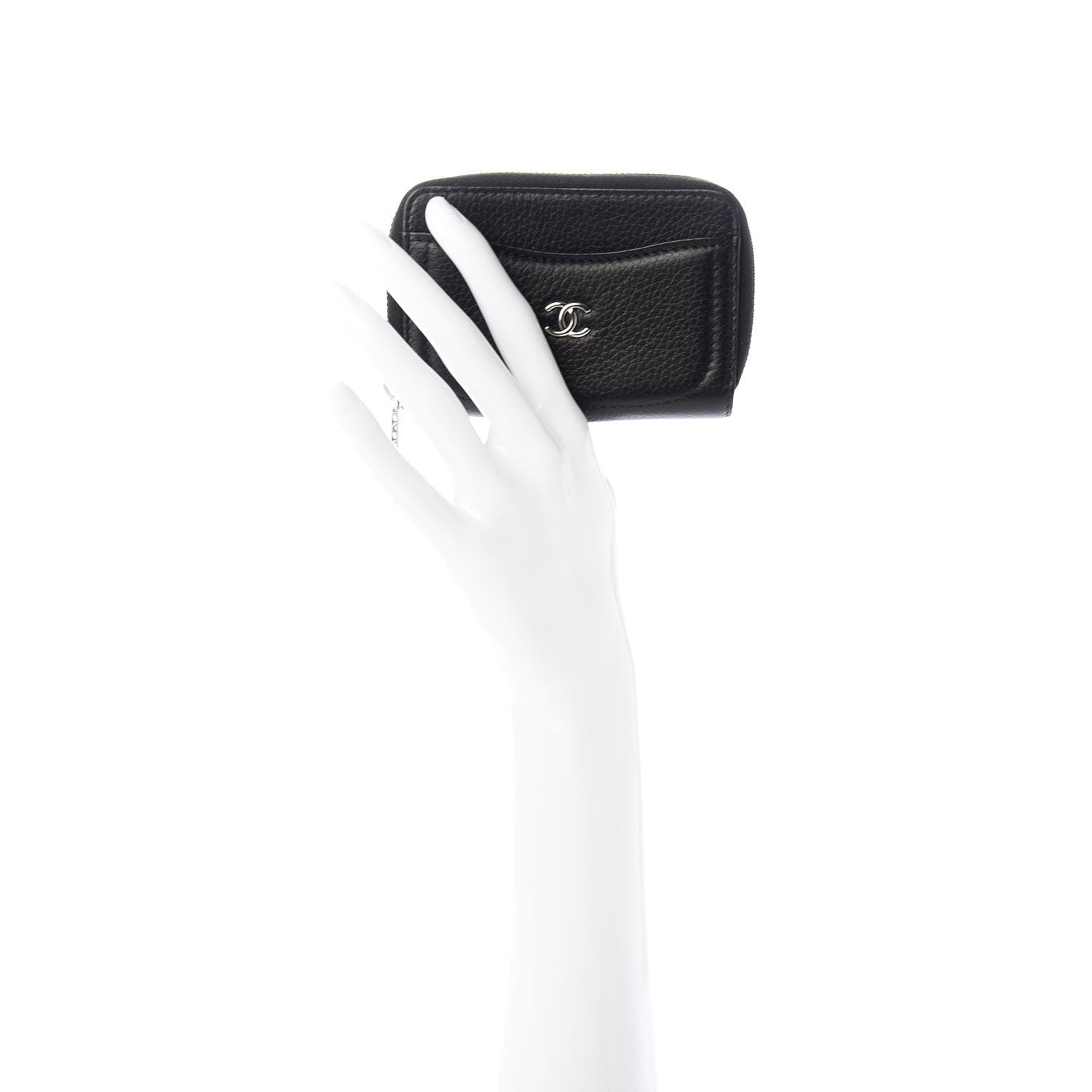 Chanel Grained Calfskin Neo Executive Zip Coin Purse Black 2 of 7