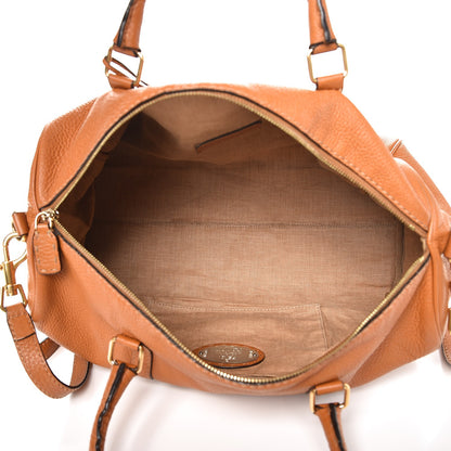 Fendi Cuoio Romano Selleria Boston Duffle Miele 5 of 8