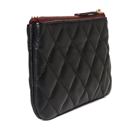 Chanel Lambskin Quilted Small Cosmetic Case Black 3 of 12