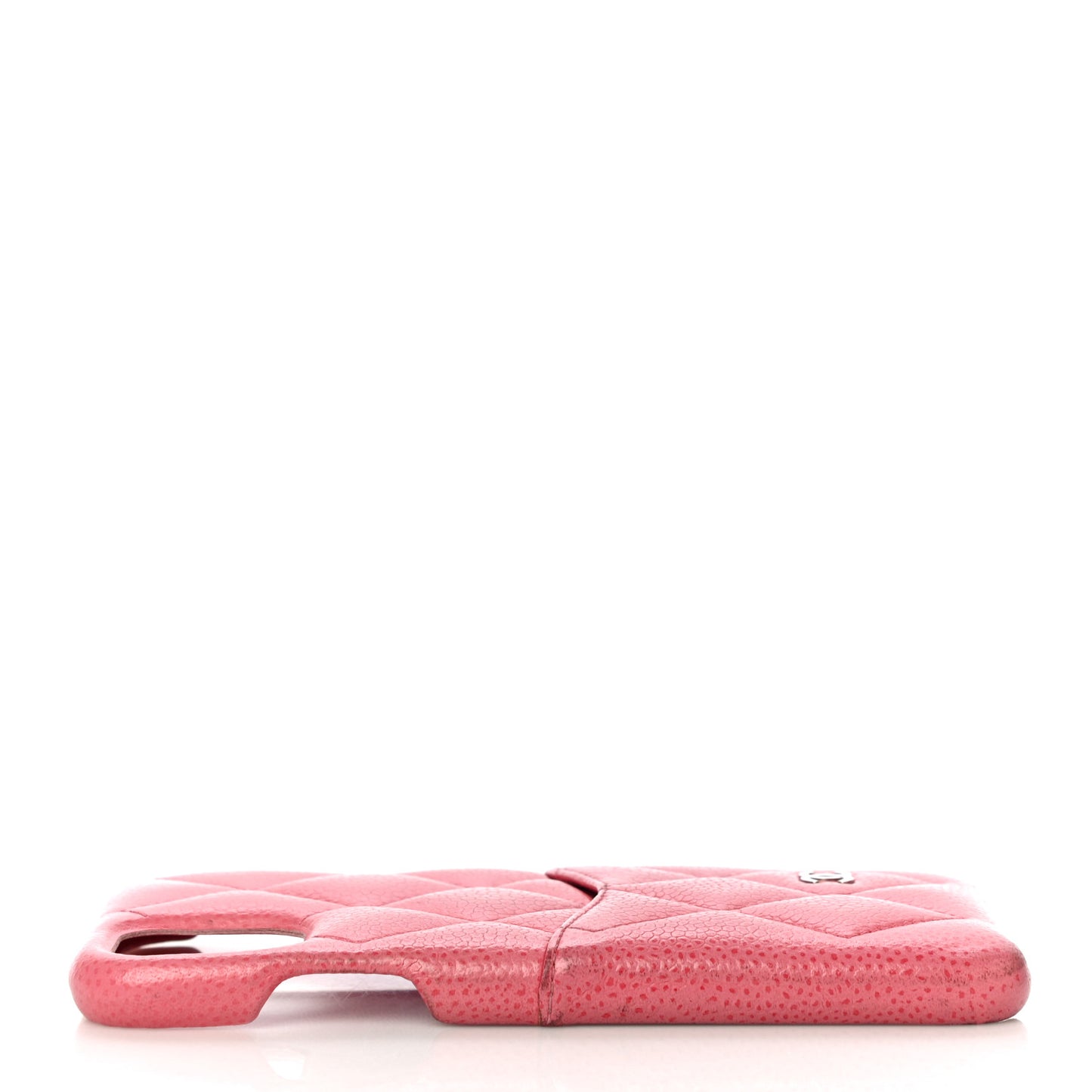 Caviar Quilted iPhone 11 Tech Case Pink