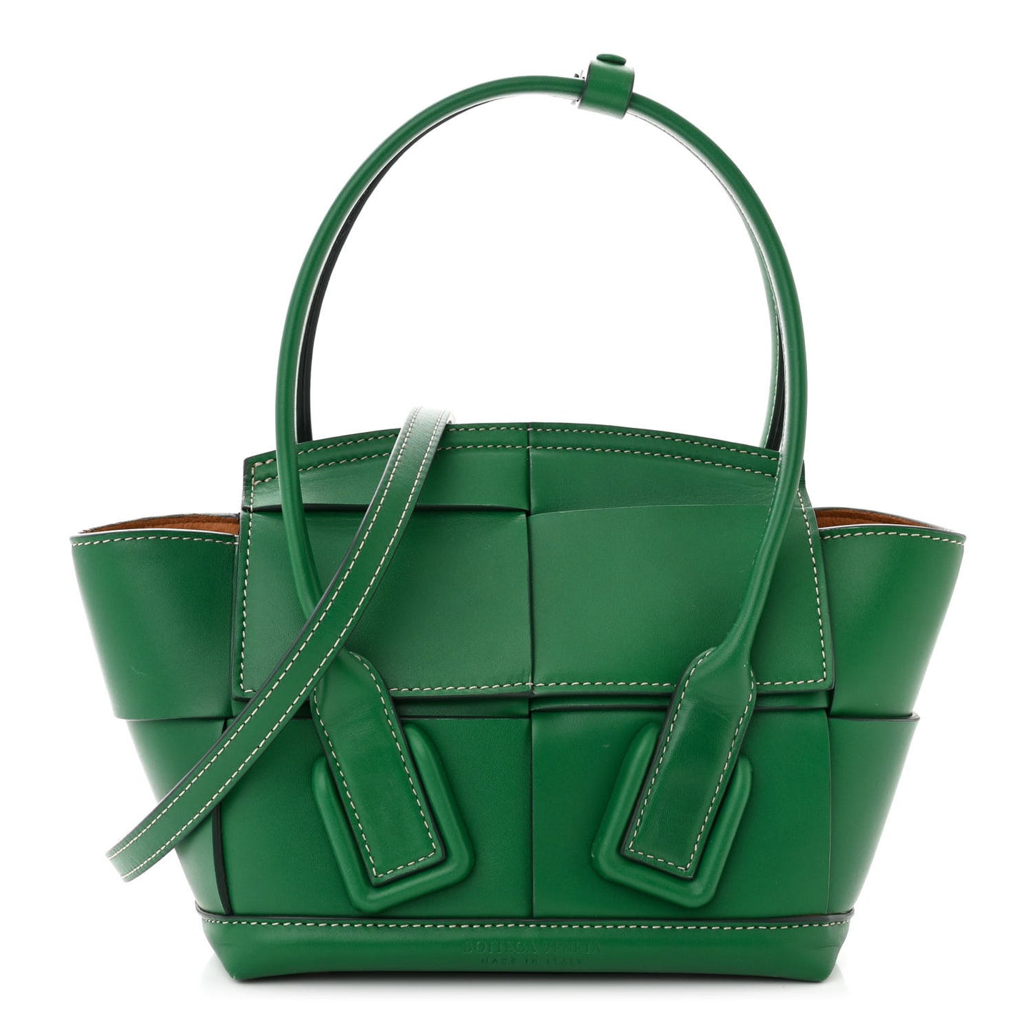 Calfskin Mini Maxi Intrecciato Arco Green
