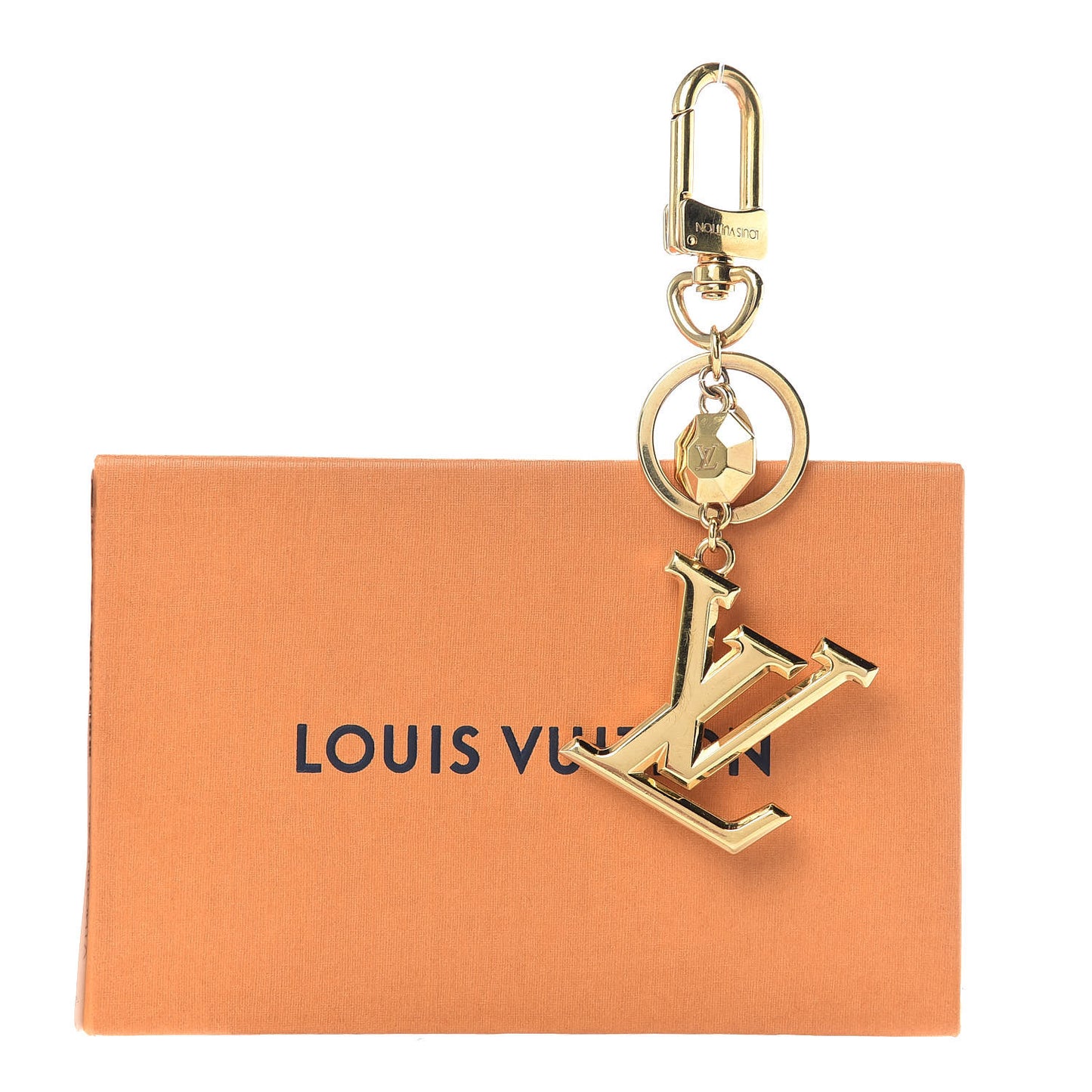 LV Facettes Bag Charm Key Holder Gold
