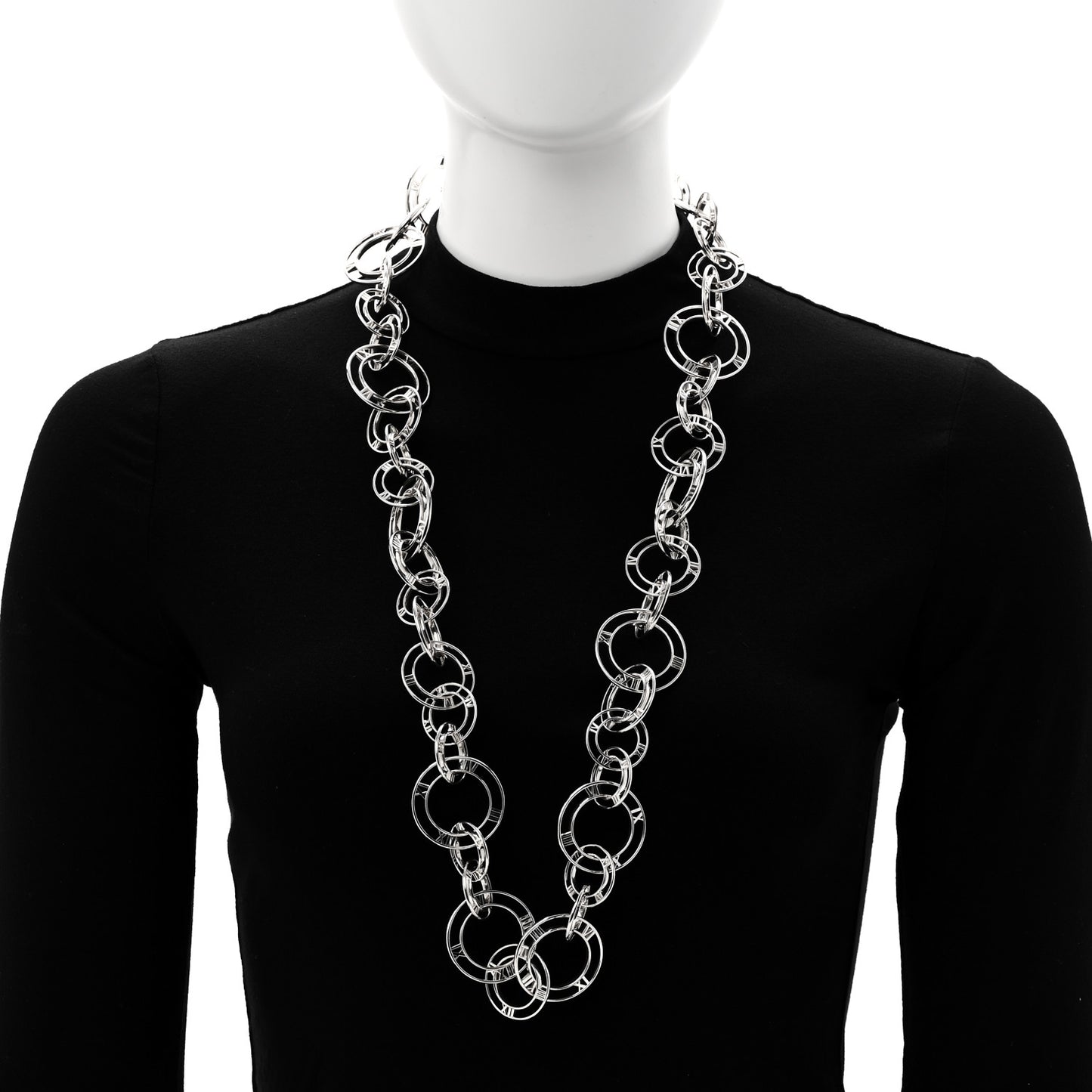 Sterling Silver Atlas Graduating Link Necklace