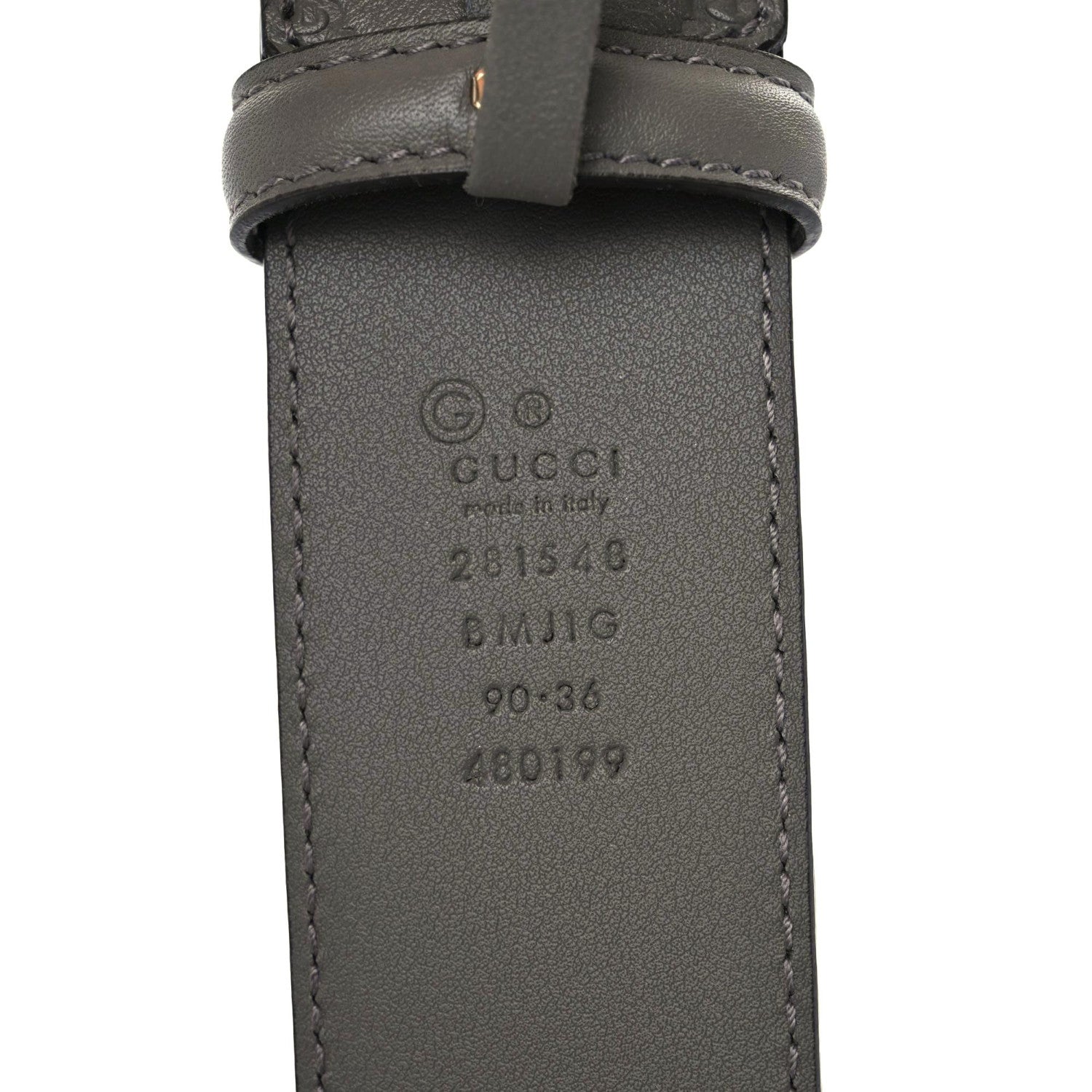 Gucci Soft Microguccissima Margaux Calfskin Belt 90 36 Loess 3 of 4