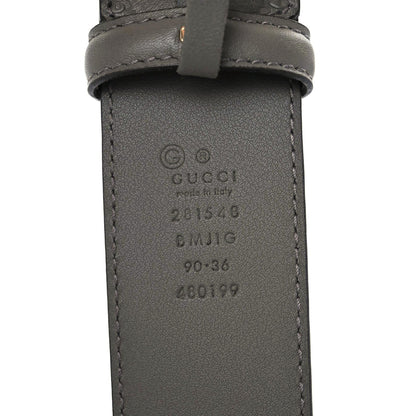 Gucci Soft Microguccissima Margaux Calfskin Belt 90 36 Loess 3 of 4