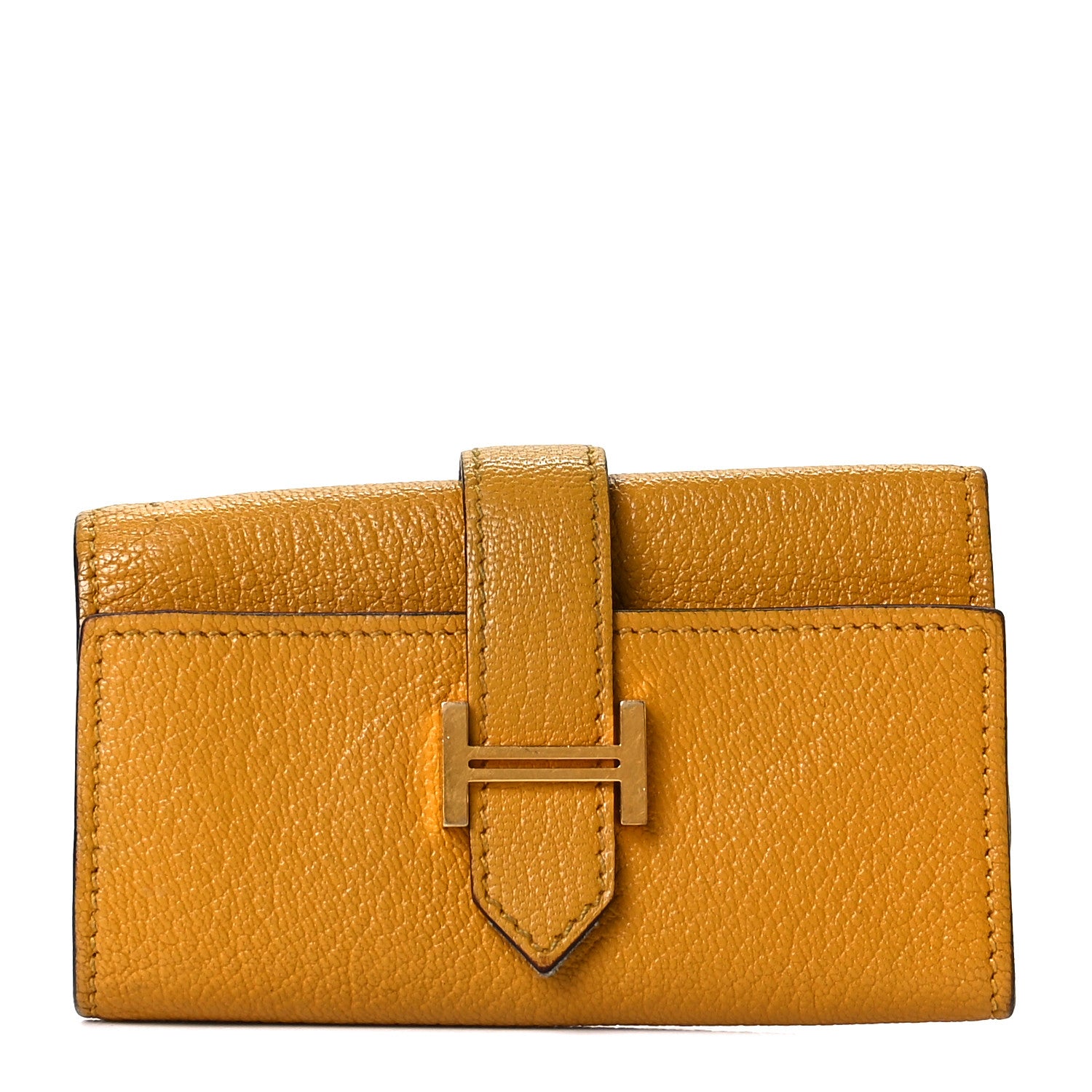 Hermes Chevre Mysore Bearn Multicles 4 Key Holder Jaune Ambre 1 of 9
