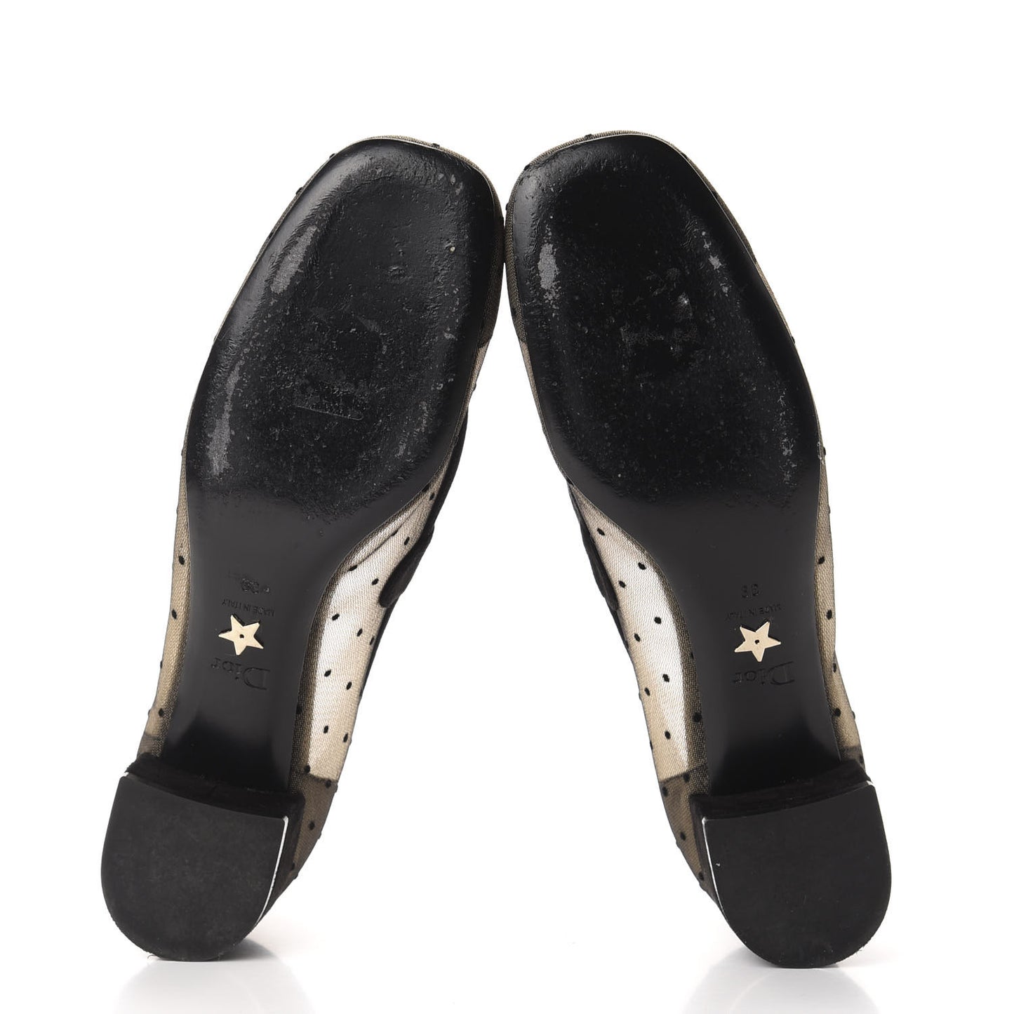 Mesh Plumetis Suede Baby-D Ballet Pumps 39 Black