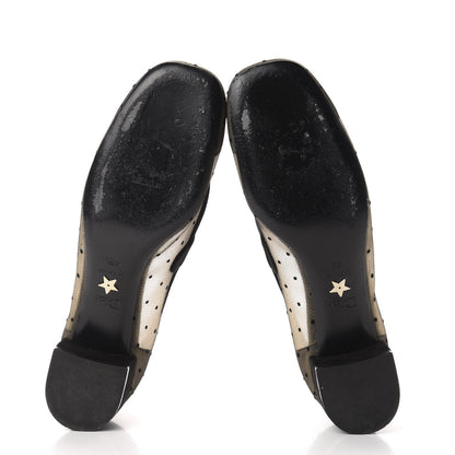 Christian Dior Mesh Plumetis Suede Baby-D Ballet Pumps 39 Black 6 of 8