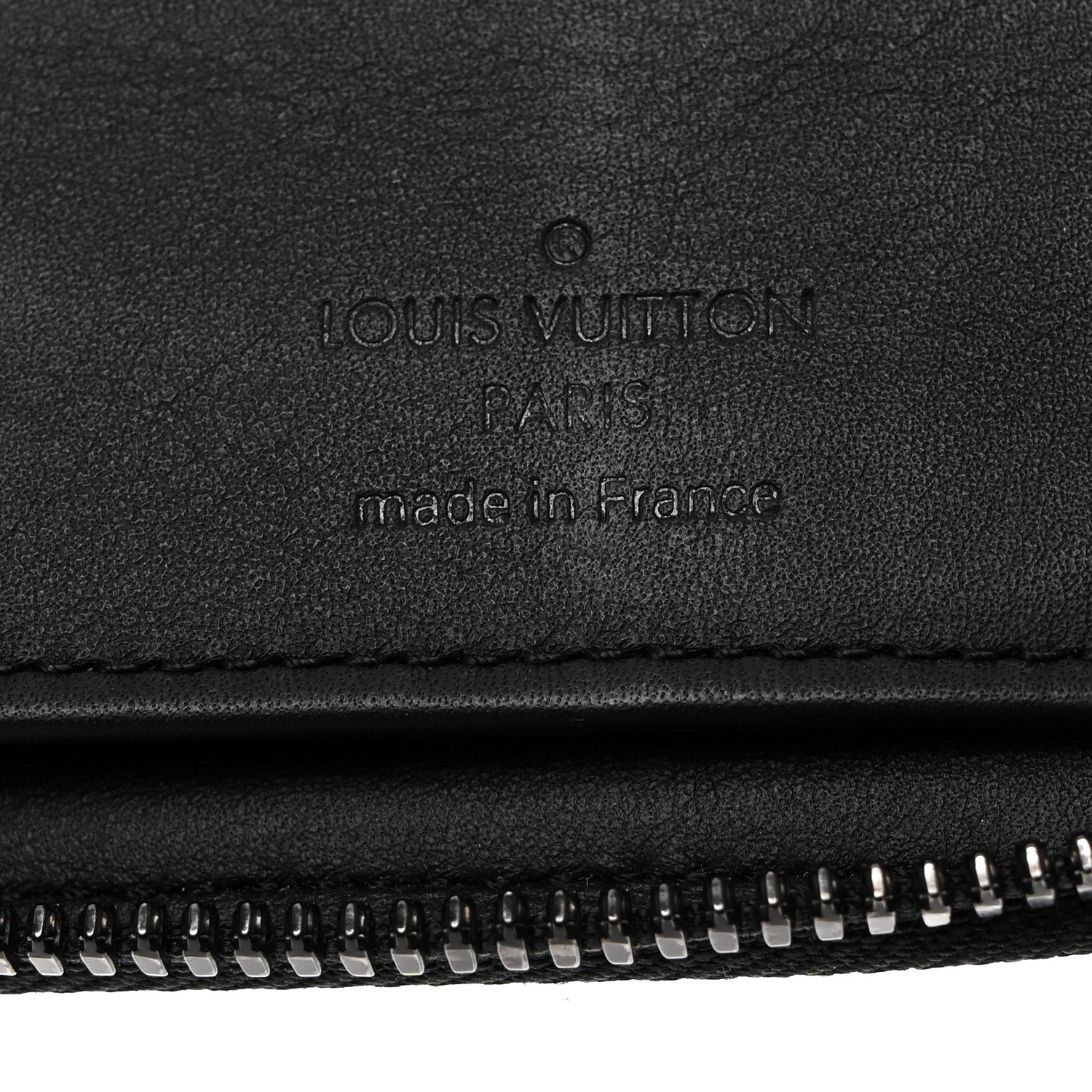 Louis Vuitton Calfskin Monogram Shadow Vertical Zippy Wallet Black 6 of 6