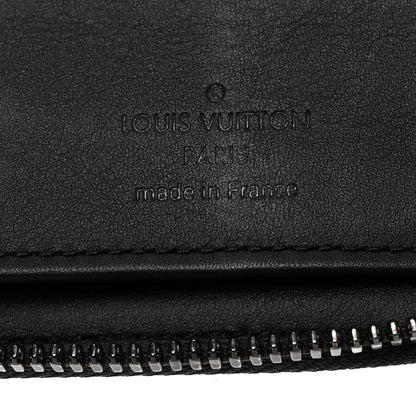 Louis Vuitton Calfskin Monogram Shadow Vertical Zippy Wallet Black 6 of 6