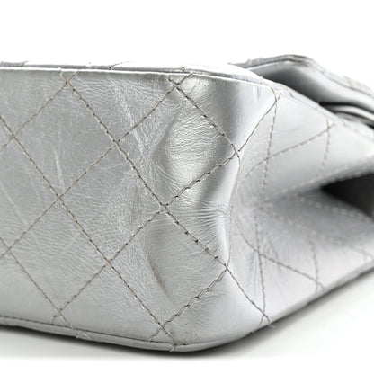 Chanel Metallic Aged Calfskin Quilted 2.55 Reissue 226 Flap Silver 28 of 34