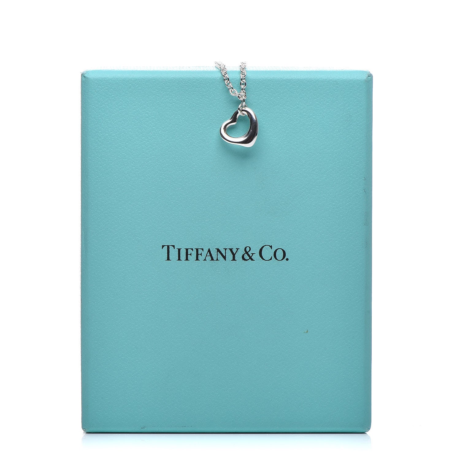 Tiffany Sterling Silver Elsa Peretti Open Heart Charm Bracelet 8 of 8