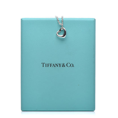 Tiffany Sterling Silver Elsa Peretti Open Heart Charm Bracelet 8 of 8