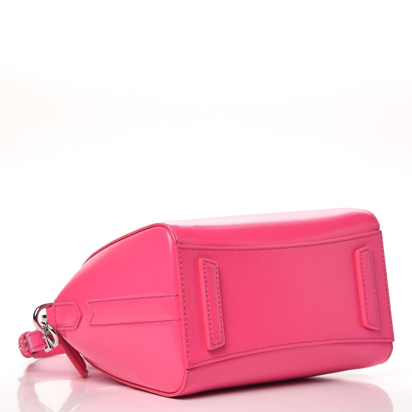 Shiny Lord Calfskin Mini Antigona Shocking Pink