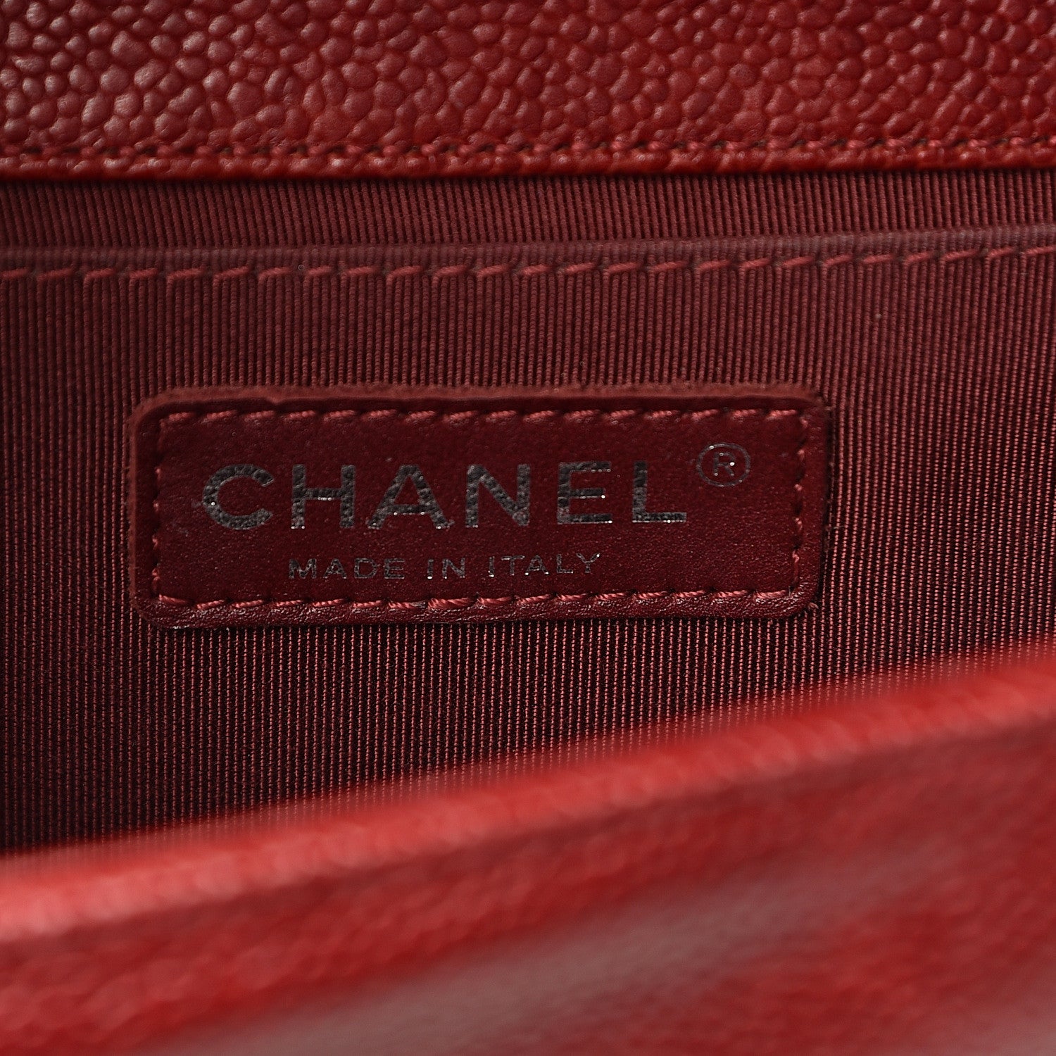 Chanel Caviar Quilted Medium Boy Flap Red 6 of 18