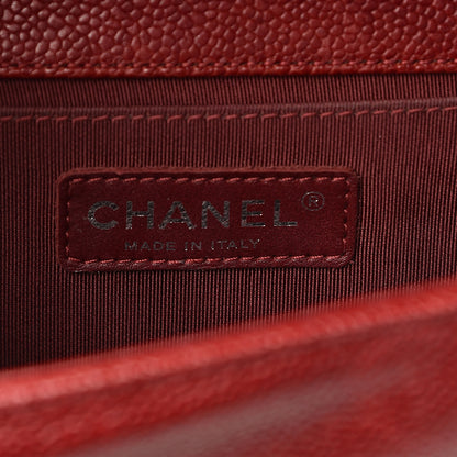 Chanel Caviar Quilted Medium Boy Flap Red 6 of 18