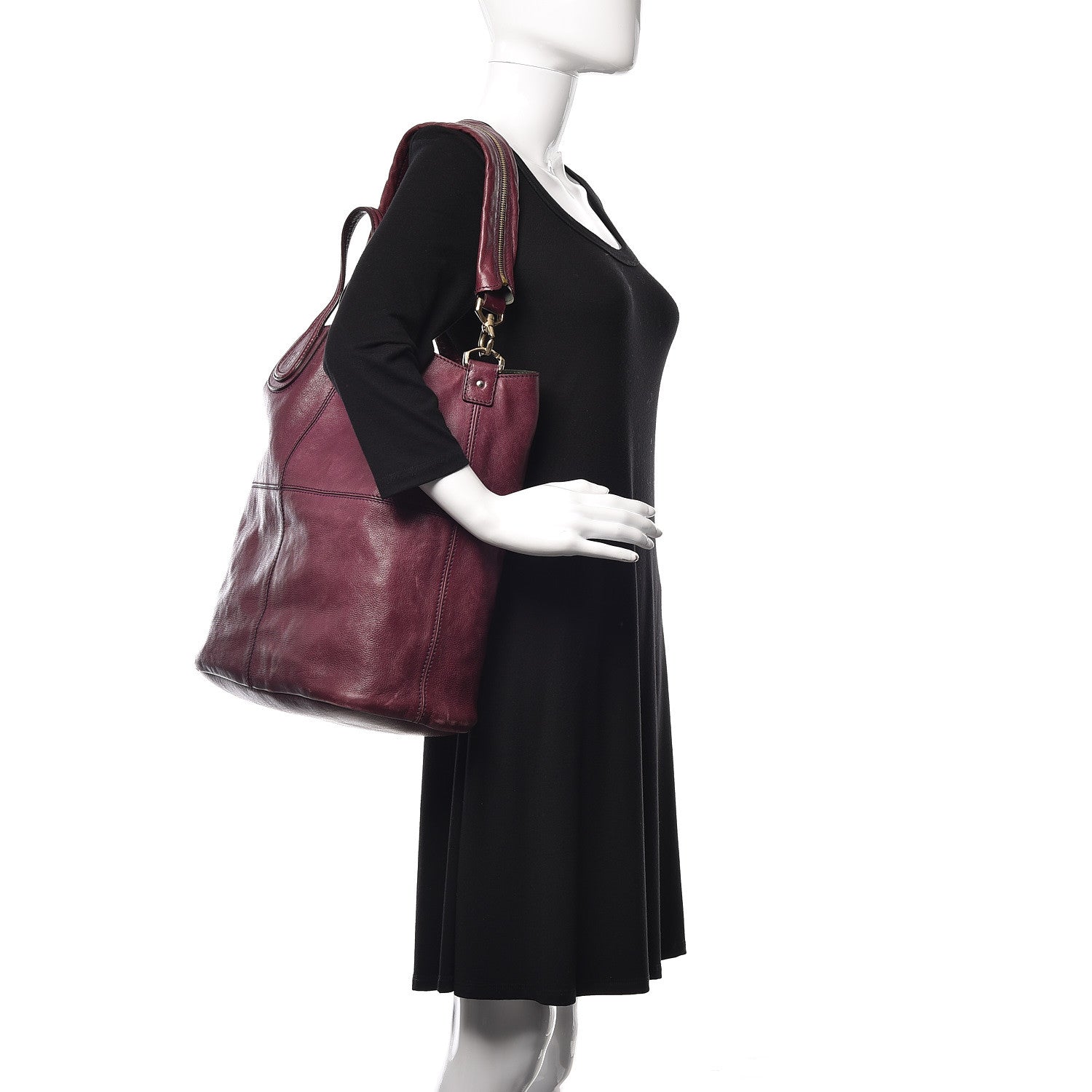 Givenchy Lambskin North South Nightingale Aubergine 2 of 25