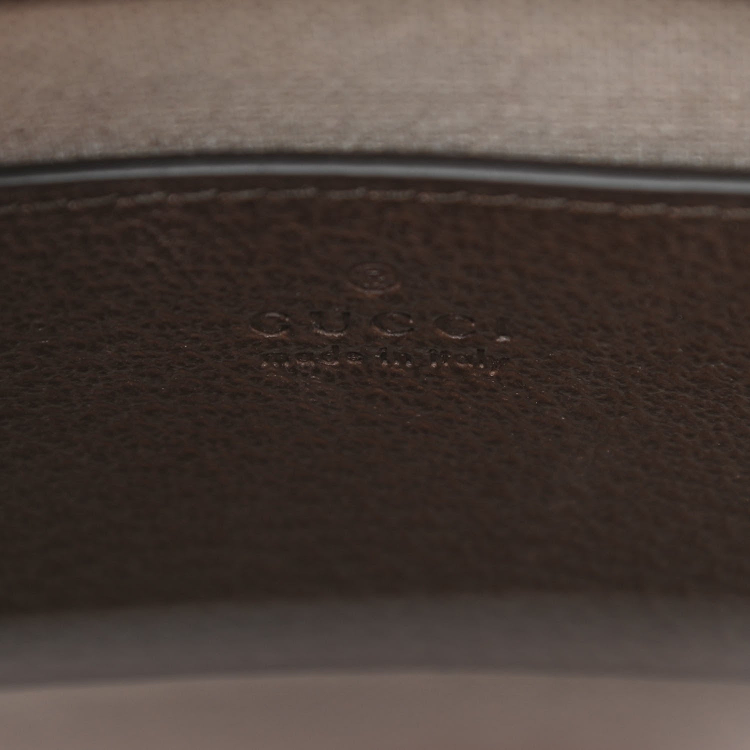 Gucci Monogram Jumbo GG Textured Dollar Calfskin Web Mini Vertical Tote Camel Ebony New Acero 6 of 11