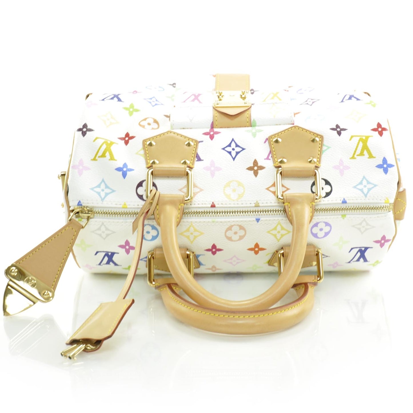 Monogram Multicolor Speedy 30 White