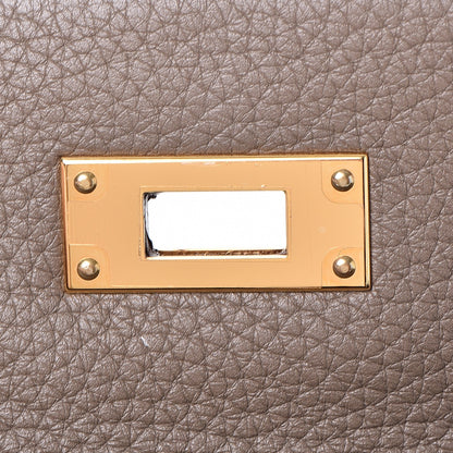 Hermes Taurillon Clemence Kelly Retourne 28 Etoupe 23 of 37