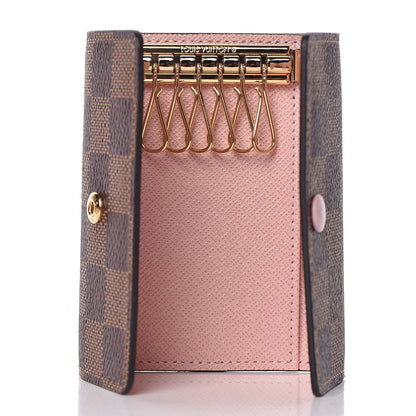 Louis Vuitton Damier Ebene Multicles 6 Key Holder Rose Ballerine 4 of 9