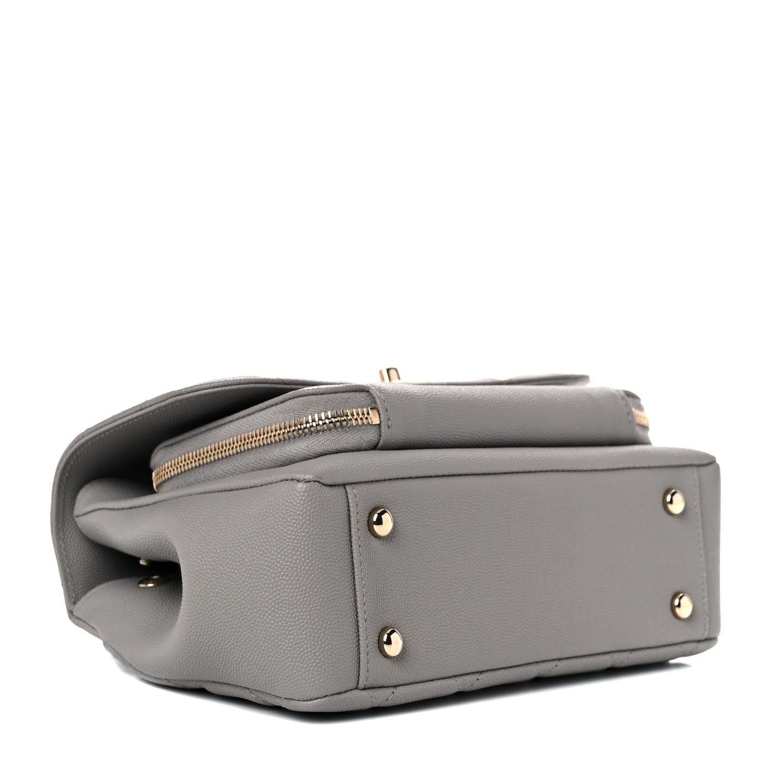Chanel Caviar Quilted Medium Business Affinity Flap Grey 4 of 12