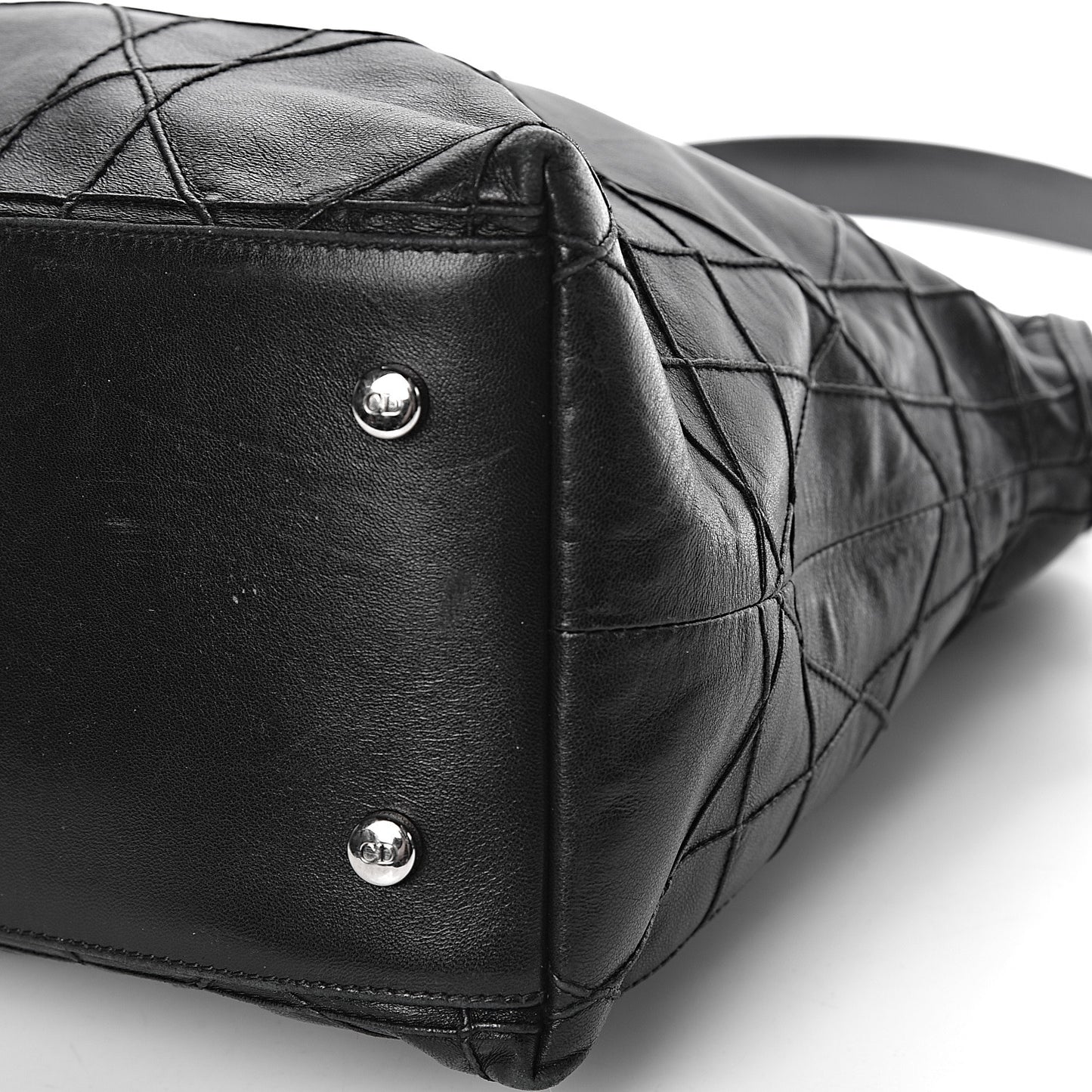 Lambskin Cannage Medium Granville Tote Black