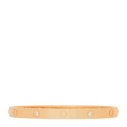 Cartier 18K Yellow Gold 4 Diamond LOVE Bracelet 19 1 of 6