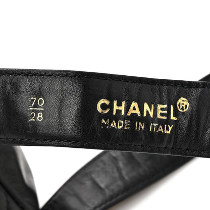 Chanel Lambskin Quilted Flap Waist Belt Bag 70 28 Black 6 of 11