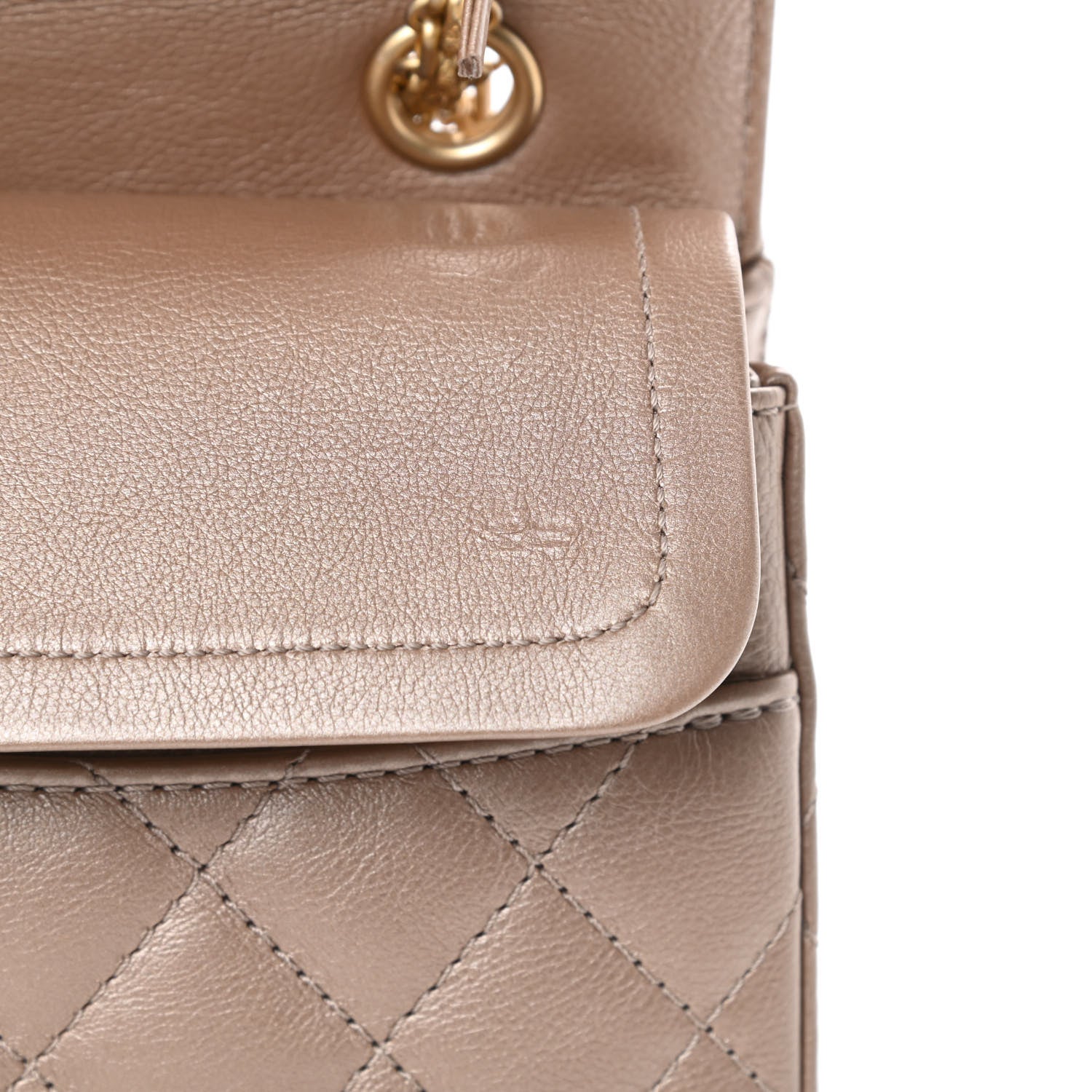 Chanel Metallic Calfskin Quilted 2.55 Reissue 226 Flap Dark Gold 13 of 17