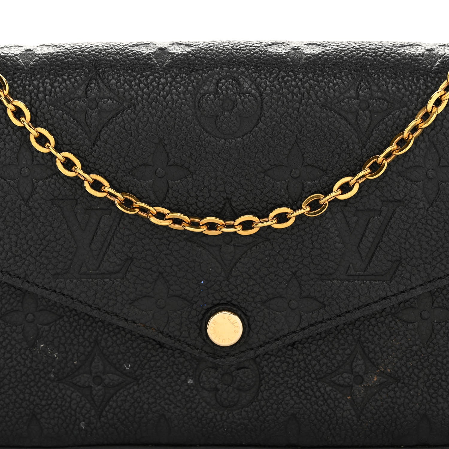 Louis Vuitton Empreinte Pochette Felicie Chain Wallet Black 8 of 11