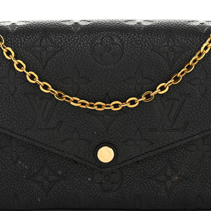 Louis Vuitton Empreinte Pochette Felicie Chain Wallet Black 8 of 11