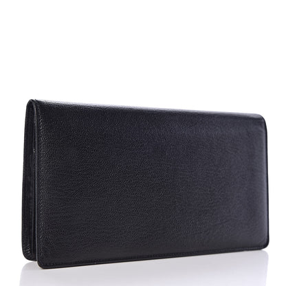 Chanel Goatskin Yen Wallet Black 3 of 7