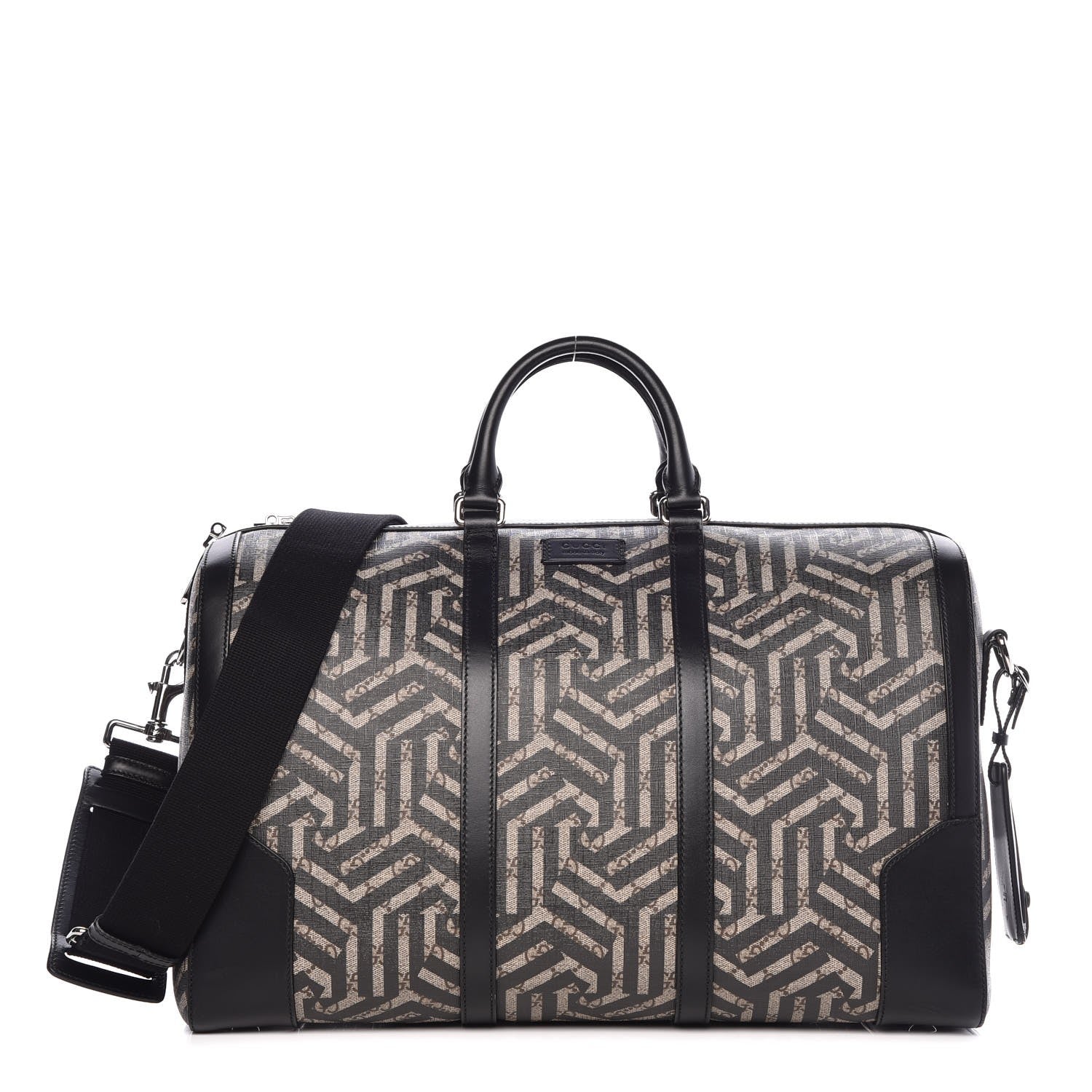 Gucci GG Supreme Monogram Caleido Medium Duffle Black 1 of 9