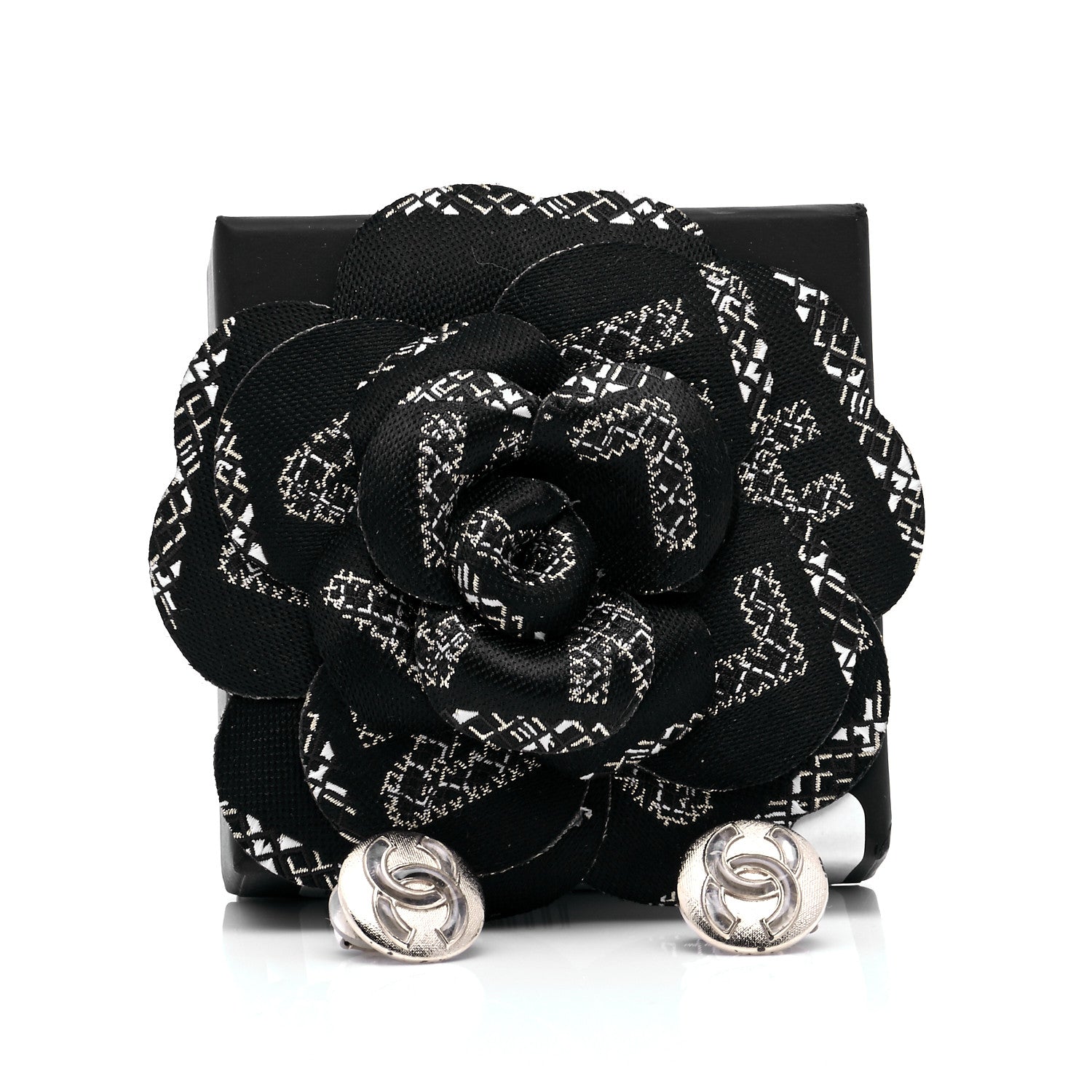 Chanel Metal CC Clip On Earrings Light Gold 7 of 7