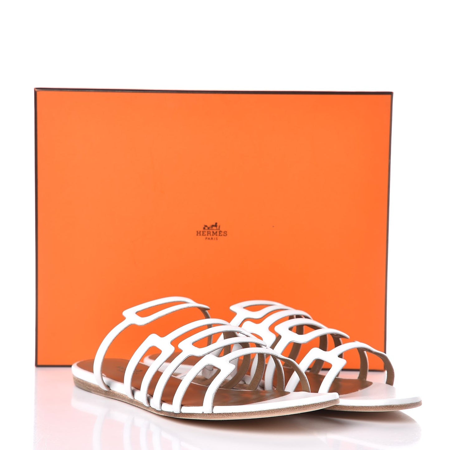 Nappa Calfskin Olympe Sandals 38 White