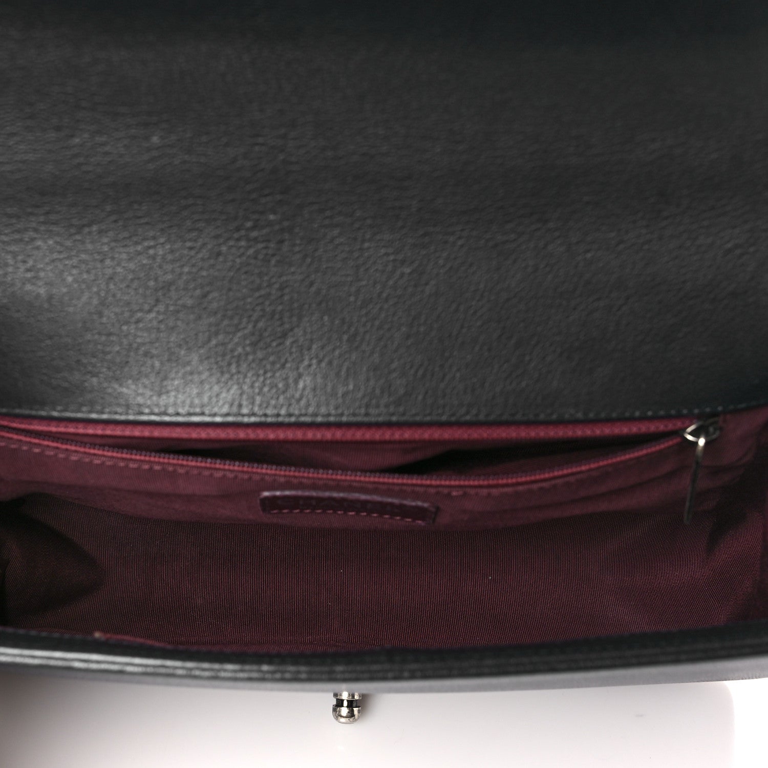 Chanel Goatskin Quilted Patent New Medium Duo Boy Flap Black 5 of 10