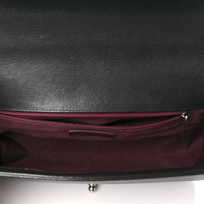 Chanel Goatskin Quilted Patent New Medium Duo Boy Flap Black 5 of 10