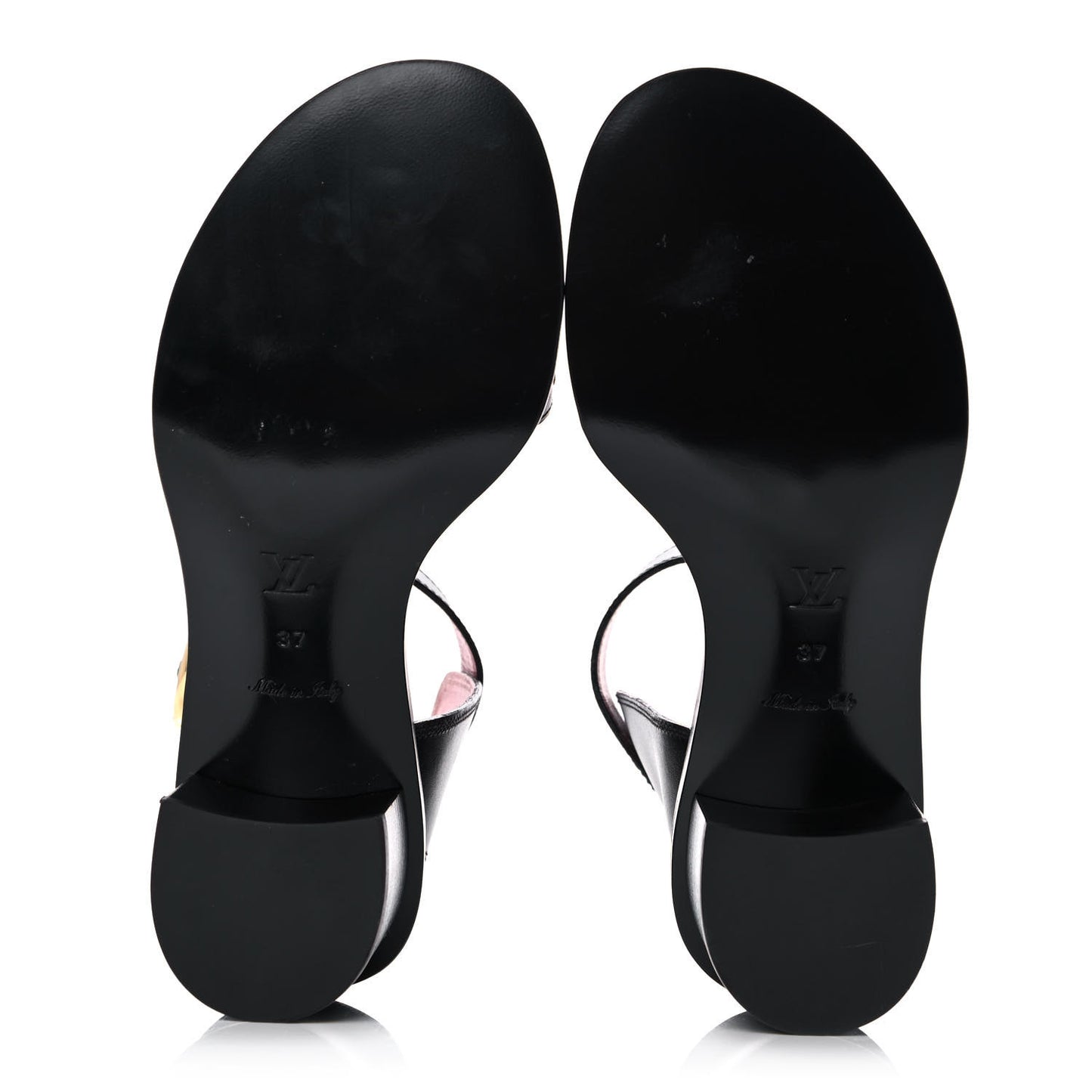 Calfskin Monogram Passenger Sandals 39 Black