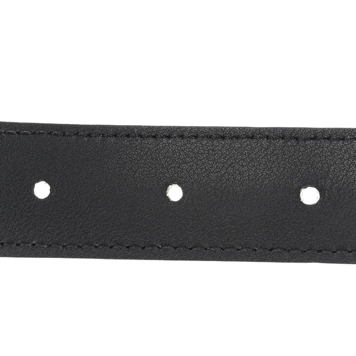 Efesto Leather Horsebit 25mm Belt 85 34 Black