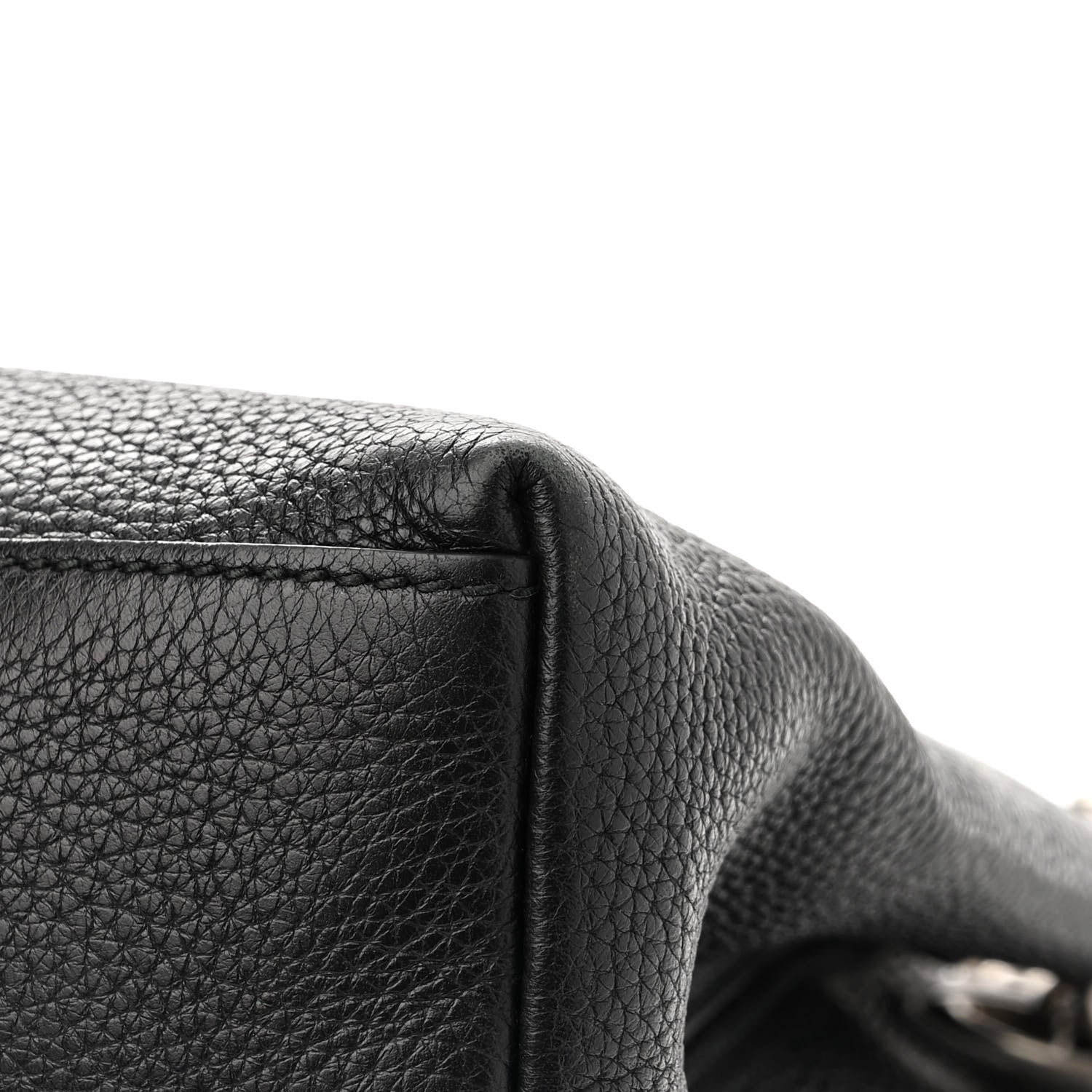 Gucci Pebbled Calfskin Studded Medium Soho Chain Shoulder Bag Black 11 of 14