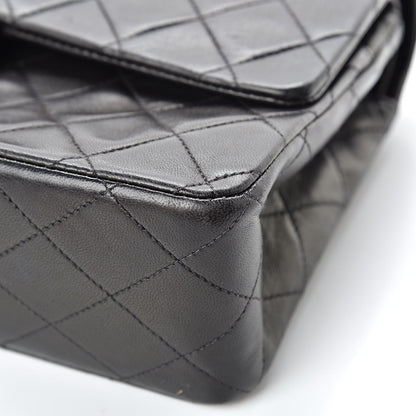 Chanel Lambskin Quilted Medium Double Flap Black 12 of 15