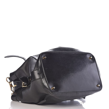 Burberry Calfskin Perforated Ellers Satchel Black 4 of 31