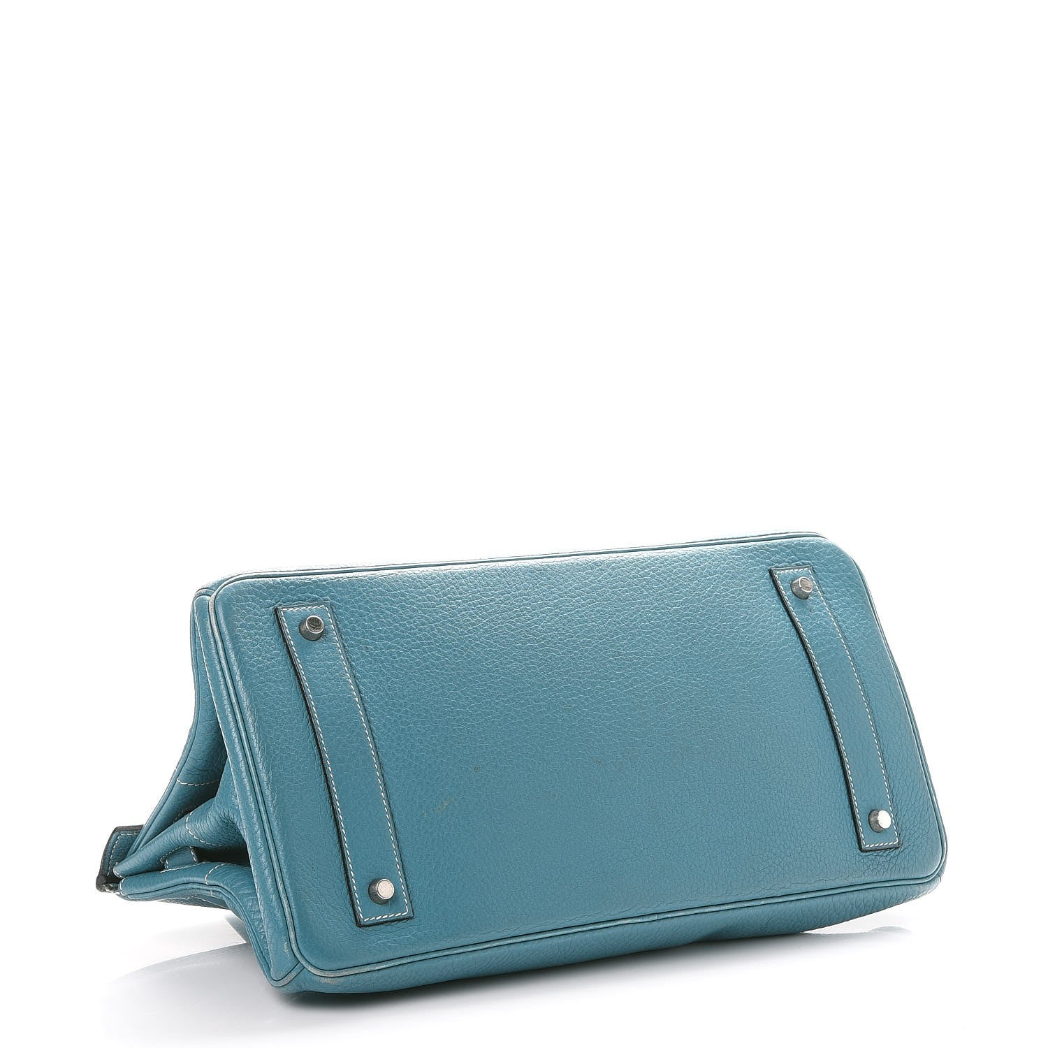 Hermes Taurillon Clemence JPG Birkin 42 Blue Jean 4 of 21