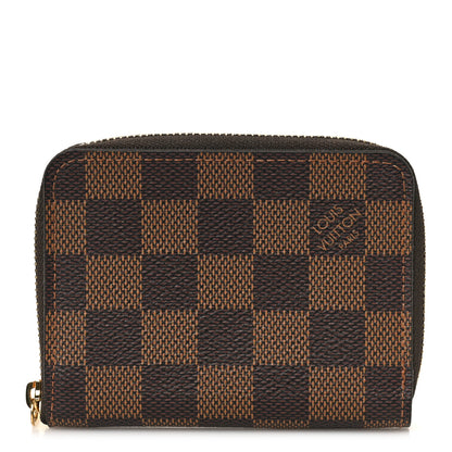 Louis Vuitton Damier Ebene Zippy Coin Purse Rose Ballerine 1 of 8