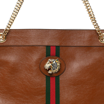 Gucci Calfskin Large Rajah Chain Tote Cuir 9 of 13